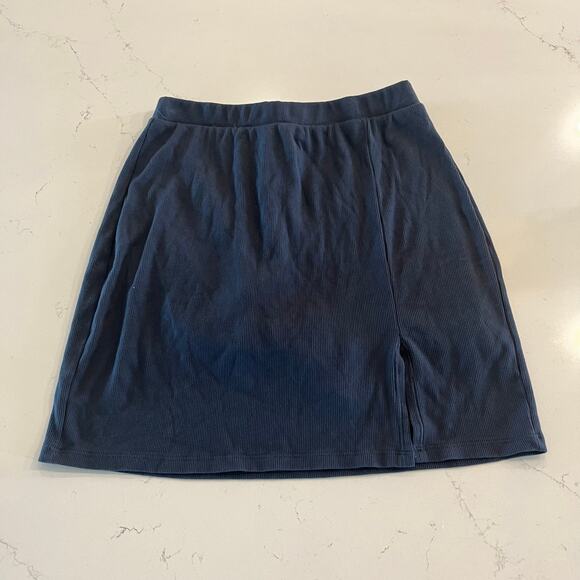 Sundry Ribbed Skort Skirt Navy Size Small - Picture 3 of 9
